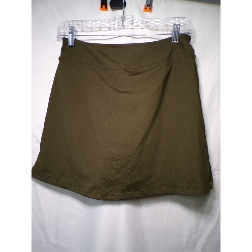 Ekouaer Women's Athletic Skort Small Olive Green A Line Built In Shorts